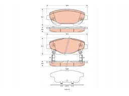 Klocek Hamulcowy Kpl. Gdb3518