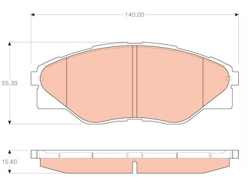 Klocek Hamulcowy Kpl. Gdb3532