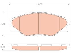 Klocek Hamulcowy Kpl. Gdb3532