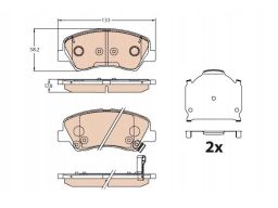 Klocek Hamulcowy Kpl. Gdb3630