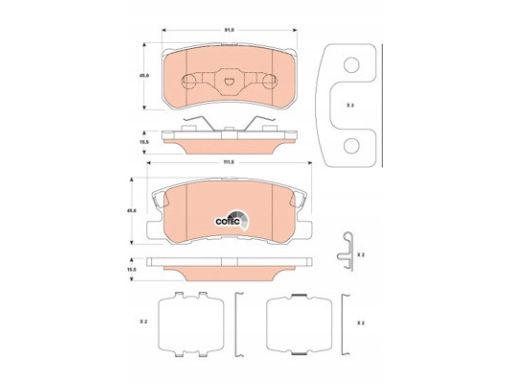 Klocek Hamulcowy Kpl. Gdb4600