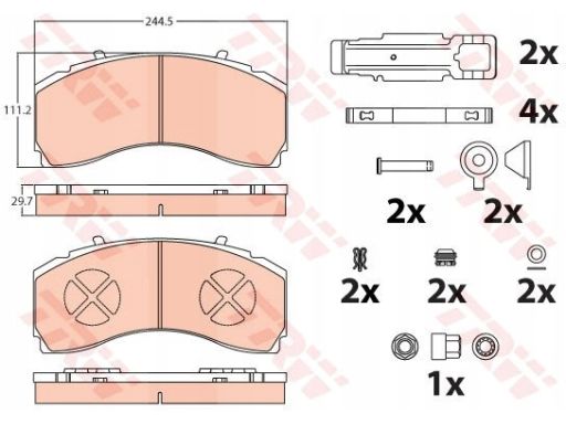 Klocek Hamulcowy Kpl. Gdb5111