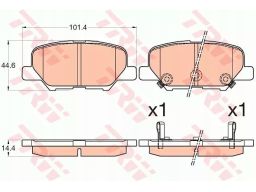 Klocek Hamulcowy Kpl. Gdb3583