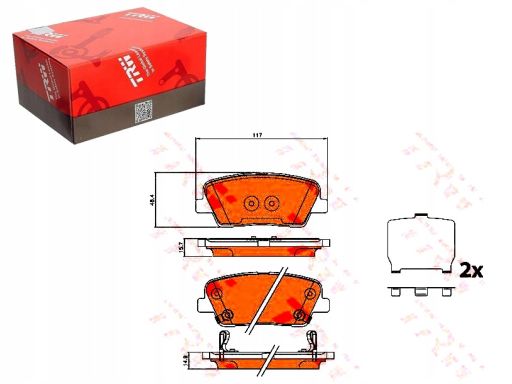 Klocek Hamulcowy Kpl. Gdb3624