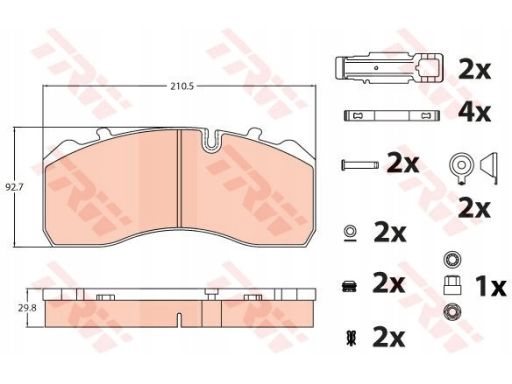 Klocek Hamulcowy Kpl. Gdb5072