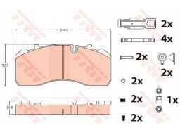 Klocek Hamulcowy Kpl. Gdb5072