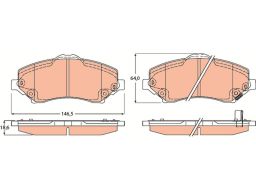 Klocek Hamulcowy Kpl. Gdb4605