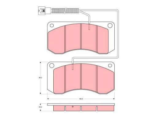 Klocek Hamulcowy Kpl. Gdb5052
