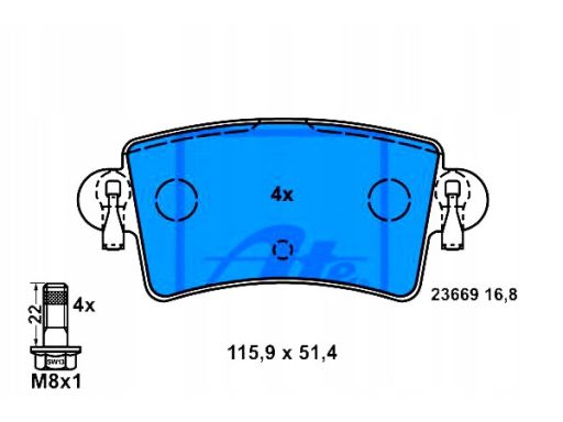 Klocek Hamulcowy Kpl. 13.0460-3806.2
