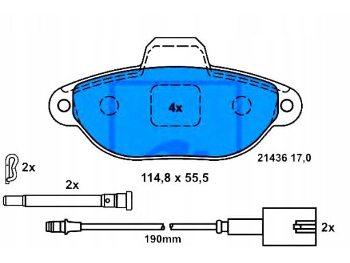 Klocek Hamulcowy Kpl. 13.0460-3838.2