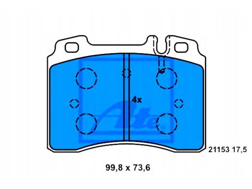 Klocek Hamulcowy Kpl. 13.0460-4201.2