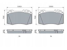 Klocek Hamulcowy Kpl. 0 986 424 705