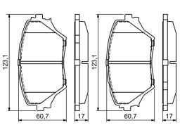Klocek Hamulcowy Kpl. 0 986 424 719