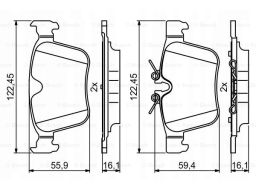Klocek Hamulcowy Kpl. 0 986 494 819