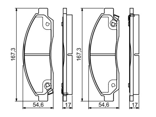 Klocek Hamulcowy Kpl. 0 986 495 159
