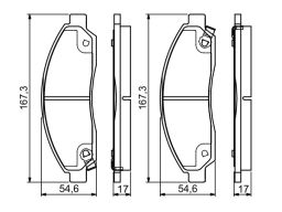Klocek Hamulcowy Kpl. 0 986 495 159