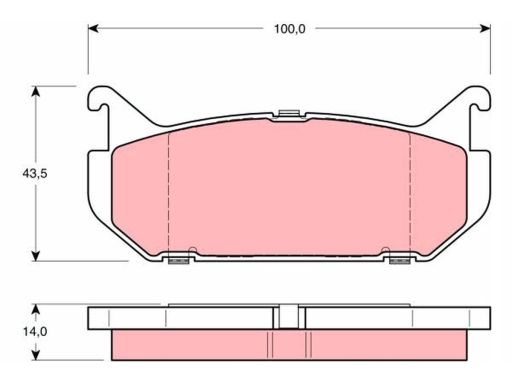 Klocek Hamulcowy Kpl. Gdb1140