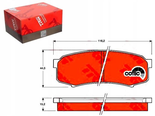 Klocek Hamulcowy Kpl. Gdb1182