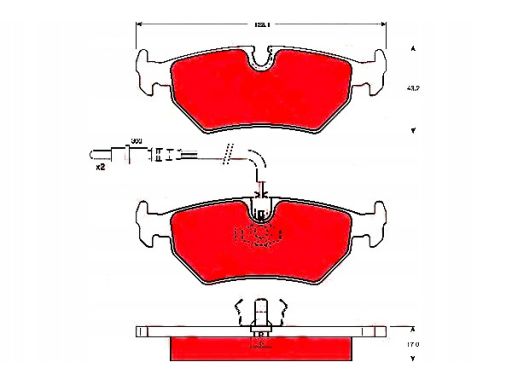Klocek Hamulcowy Kpl. Gdb1258
