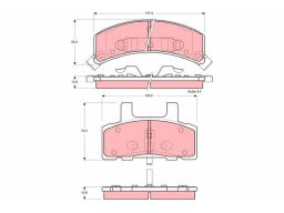 Klocek Hamulcowy Kpl. Gdb1273