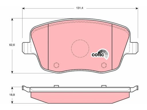Klocek Hamulcowy Kpl. Gdb1414