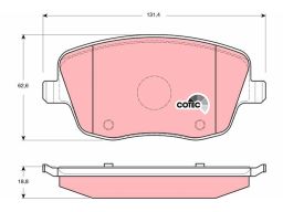 Klocek Hamulcowy Kpl. Gdb1414