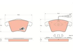 Klocek Hamulcowy Kpl. Gdb1555