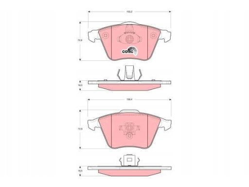 Klocek Hamulcowy Kpl. Gdb1607