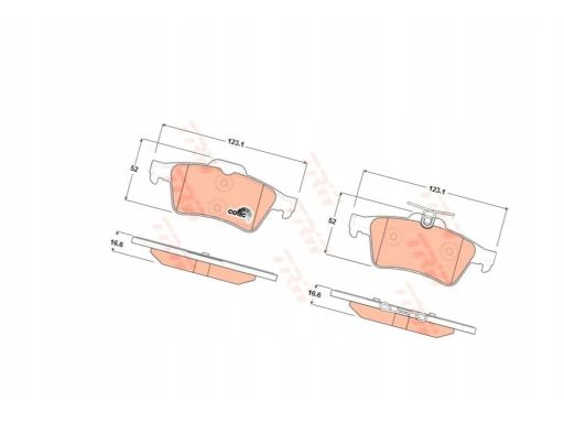 Klocek Hamulcowy Kpl. Gdb1621