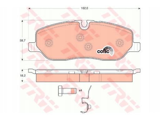 Klocek Hamulcowy Kpl. Gdb1631
