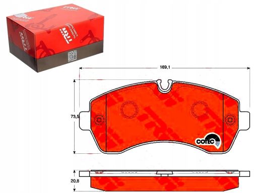 Klocek Hamulcowy Kpl. Gdb1696