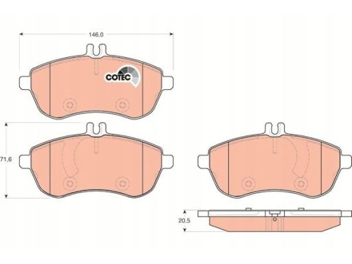 Klocek Hamulcowy Kpl. Gdb1736
