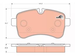 Klocek Hamulcowy Kpl. Gdb1748