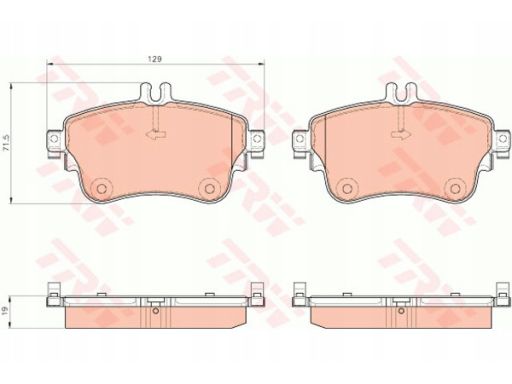 Klocek Hamulcowy Kpl. Gdb1933