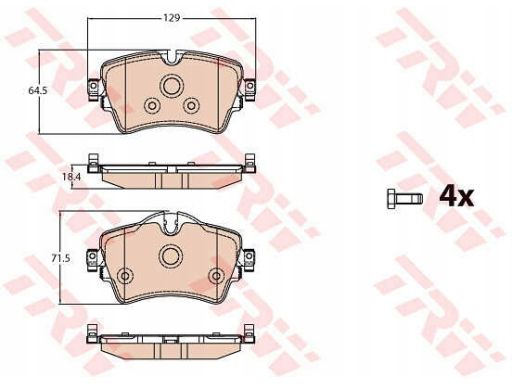 Klocek Hamulcowy Kpl. Gdb2087