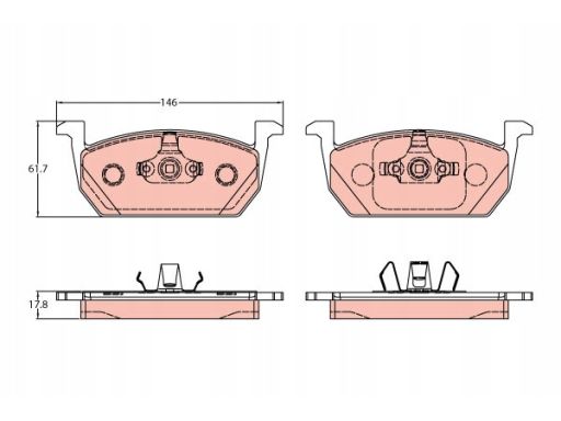 Klocek Hamulcowy Kpl. Gdb2159