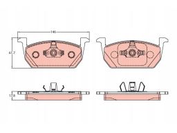 Klocek Hamulcowy Kpl. Gdb2159