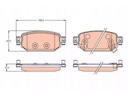 Klocek Hamulcowy Kpl. Gdb2172