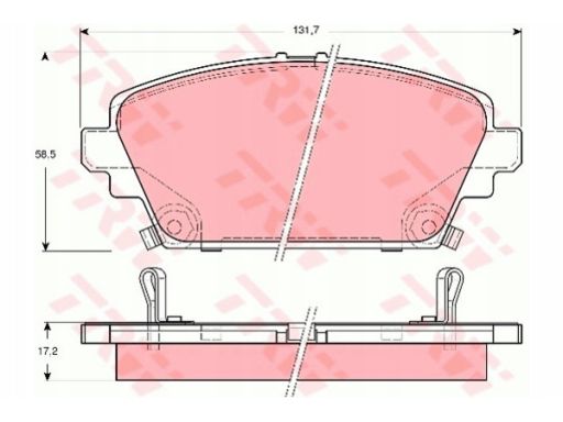 Klocek Hamulcowy Kpl. Gdb3186