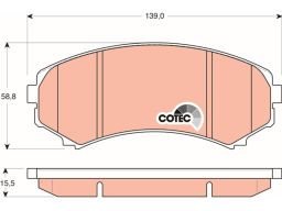 Klocek Hamulcowy Kpl. Gdb3246