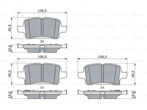 Klocek Hamulcowy Kpl. 0 986 424 839