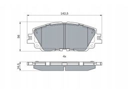 Klocek Hamulcowy Kpl. 0 986 424 899
