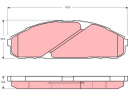 Klocek Hamulcowy Kpl. Gdb3394