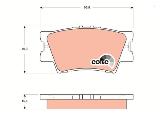 Klocek Hamulcowy Kpl. Gdb3426