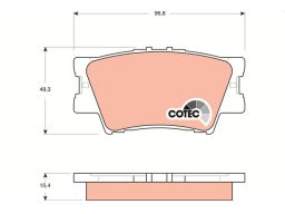 Klocek Hamulcowy Kpl. Gdb3426