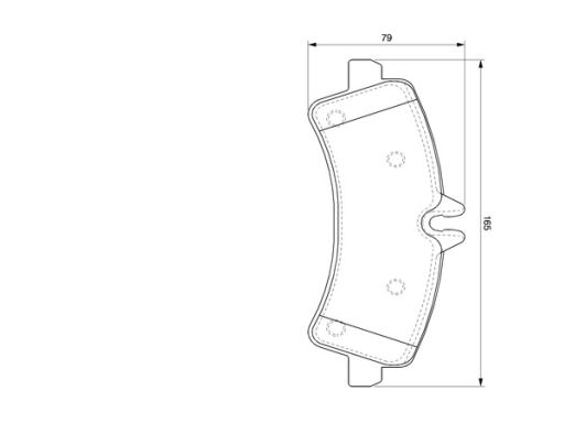 Klocek Hamulcowy Kpl. 0 986 494 122