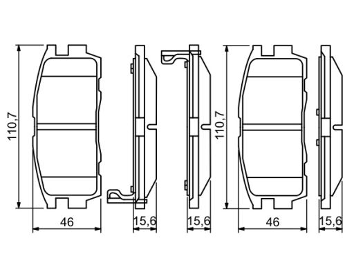 Klocek Hamulcowy Kpl. 0 986 494 251