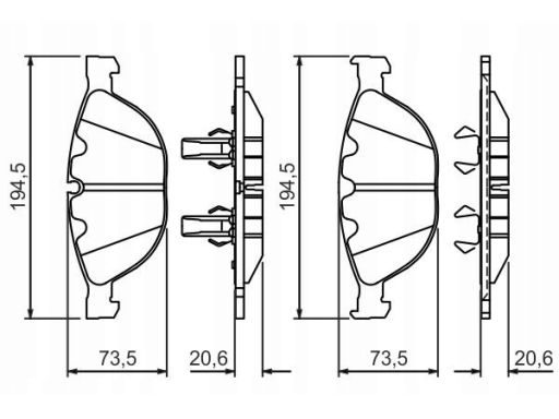 Klocek Hamulcowy Kpl. 0 986 494 349