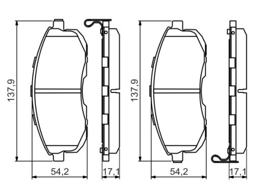 Klocek Hamulcowy Kpl. 0 986 494 572