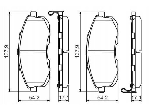 Klocek Hamulcowy Kpl. 0 986 494 572